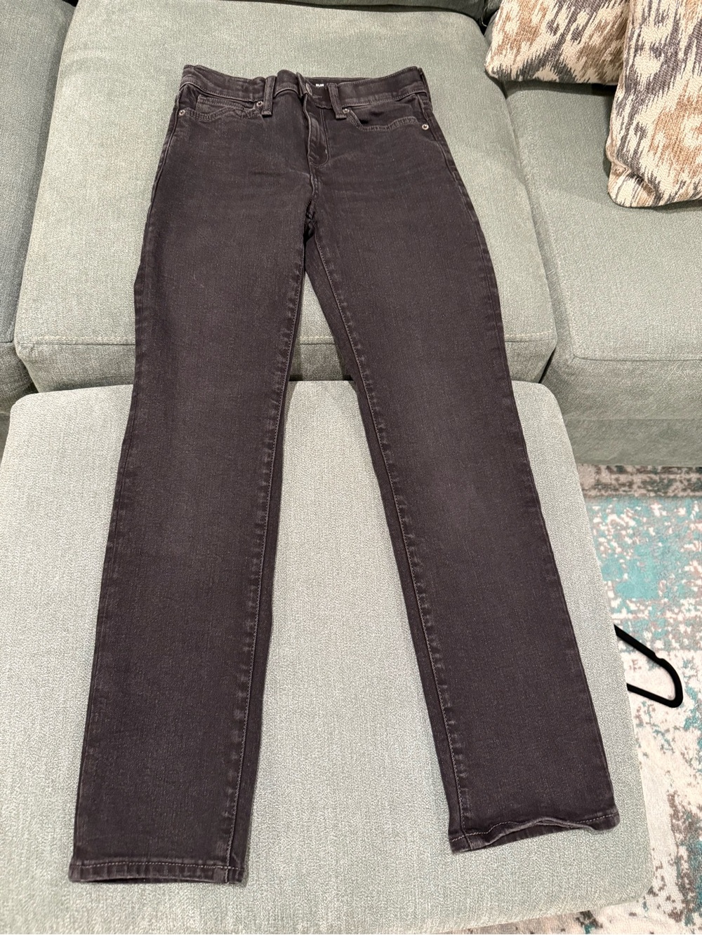 Old Navy Boys Slim Built in Flex Jeans in Black